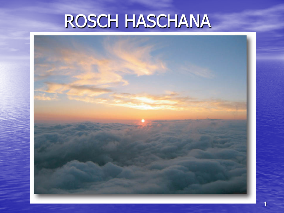 Erste Folie der PowerPointPräsenattion zu Rosch Haschana